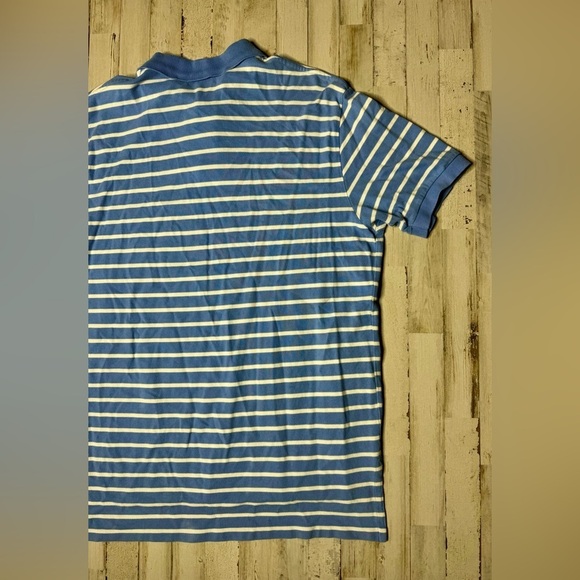 Polo Ralph Lauren Shirt Mens XL Blue/White Stripe Pony Preppy - Picture 8 of 9
